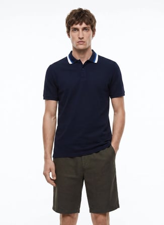 Altınyıldız Classics Lacivert Erkek Slim Fit Polo T-Shirt ACE091262034