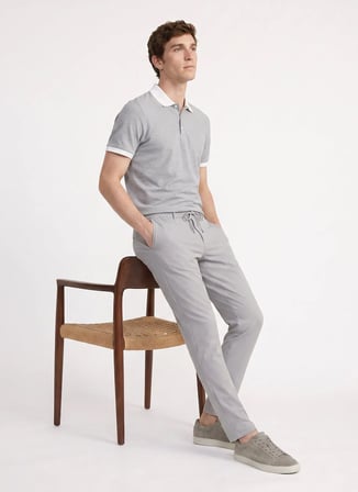 Altınyıldız Classics Gri Erkek Slim Fit %100 Pamuk Polo T-Shirt ACE091262932_GMZ