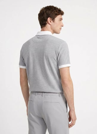 Altınyıldız Classics Gri Erkek Slim Fit %100 Pamuk Polo T-Shirt ACE091262932_GMZ
