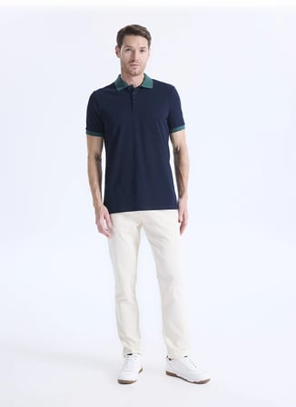 Altınyıldız Classics Lacivert Erkek Slim Fit T-Shirt ACE091262932_LCY