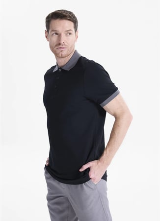 Altınyıldız Classics Siyah Erkek Slim Fit %100 Pamuk Polo T-Shirt ACE091262932_SSA
