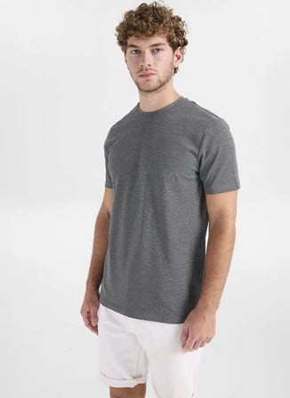 Siyah Erkek Pamuklu T-Shirt ACE091262933