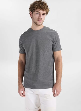 Siyah Erkek Pamuklu T-Shirt ACE091262933