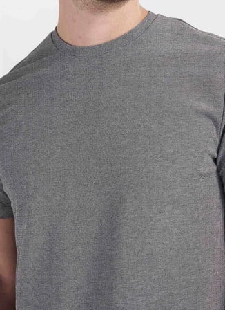 Siyah Erkek Pamuklu T-Shirt ACE091262933