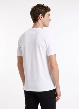 Altınyıldız Classics Beyaz Erkek Bisiklet Yaka Slim Fit T-Shirt ACE091262933