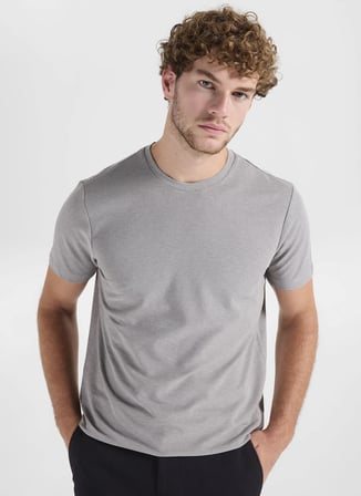 Altınyıldız Classics Gri Erkek Bisiklet Yaka Slim Fit T-Shirt ACE091262933