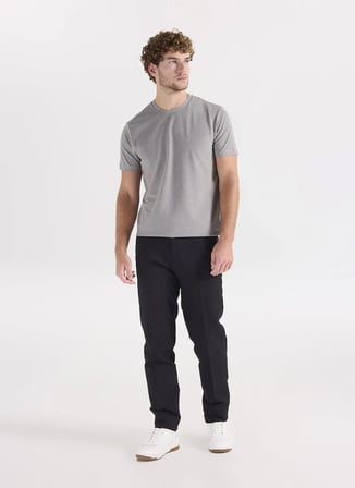 Altınyıldız Classics Gri Erkek Bisiklet Yaka Slim Fit T-Shirt ACE091262933