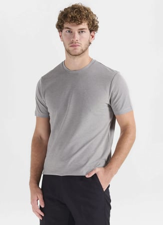 Altınyıldız Classics Gri Erkek Bisiklet Yaka Slim Fit T-Shirt ACE091262933