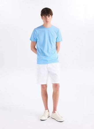 Altınyıldız Classics Mavi Erkek Slim Fit T-Shirt ACE091262933