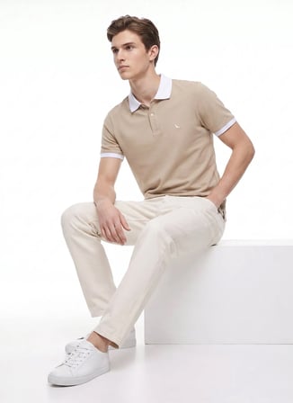 Altınyıldız Classics ACE091262941 Lacivert - Yeşil Polo T-Shirt