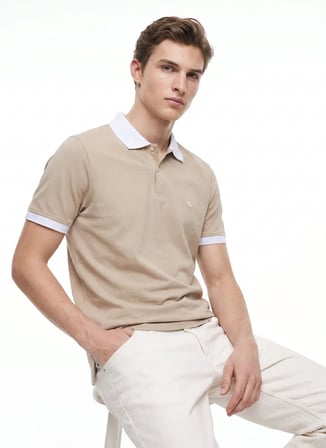 Altınyıldız Classics ACE091262941 Lacivert - Yeşil Polo T-Shirt