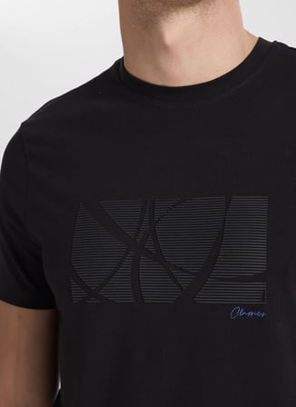 Altınyıldız Classics Siyah Erkek Slim Fit T-Shirt ACE091262045