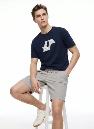 Altınyıldız Classics Siyah Erkek Slim Fit T-Shirt ACE091262885
