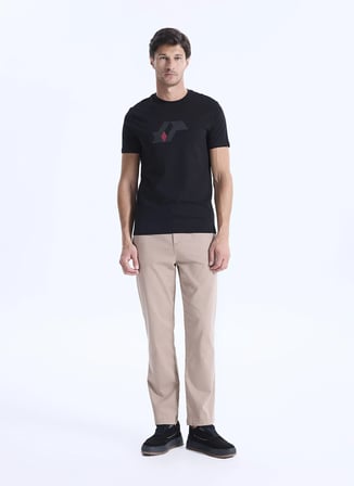 Altınyıldız Classics Siyah Erkek Slim Fit T-Shirt ACE091262885