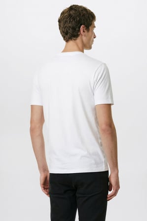 Pamuklu Slim Fit Dar Kesim Bisiklet Yaka Esnek Tişört