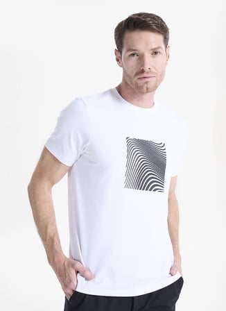 Altınyıldız Classics Beyaz Erkek Slim Fit Baskılı T-Shirt ACE091262887