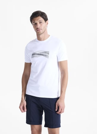 Altınyıldız Classics Beyaz Erkek Slim Fit T-Shirt