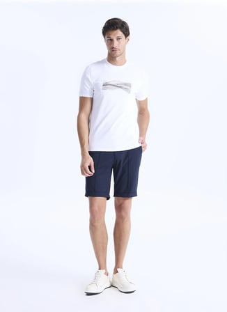 Altınyıldız Classics Beyaz Erkek Slim Fit T-Shirt