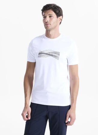 Altınyıldız Classics Beyaz Erkek Slim Fit T-Shirt