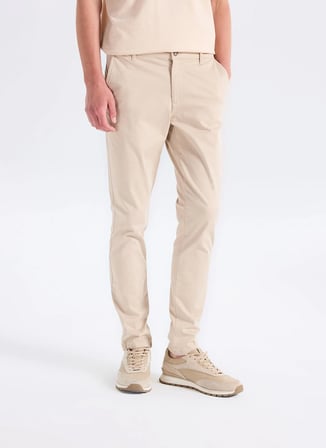 Altınyıldız Classics Bej Erkek Slim Fit Pantolon ACE001262040