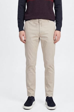 Pamuklu Slim Fit Dar Kesim Yan Cepli Esnek Pantolon