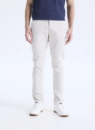 Altınyıldız Classics Ekru Erkek Slim Fit Pantolon ACE001262040