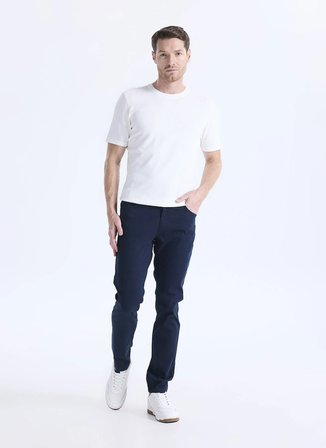 Altınyıldız Classics Lacivert Erkek Slim Fit Pantolon ACE001262790