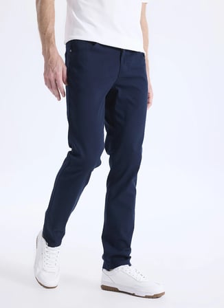 Altınyıldız Classics Lacivert Erkek Slim Fit Pantolon ACE001262790