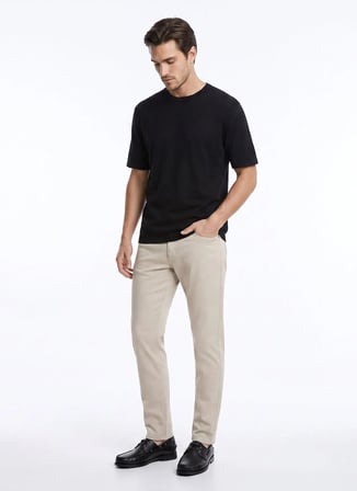 Altınyıldız Classics Bej Erkek Slim Fit Pantolon ACE001262790