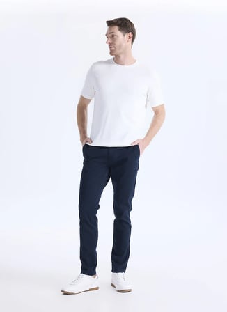Altınyıldız Classics Lacivert Erkek Slim Fit Pantolon ACE001262795