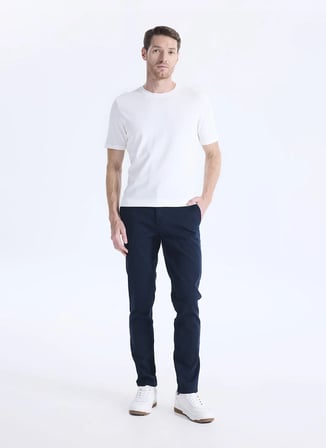 Altınyıldız Classics Lacivert Erkek Slim Fit Pantolon ACE001262795