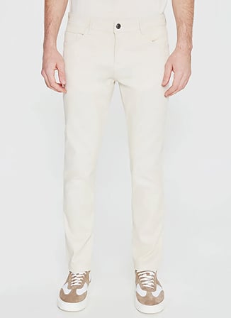 Altınyıldız Classics Ekru Erkek Slim Fit Pantolon