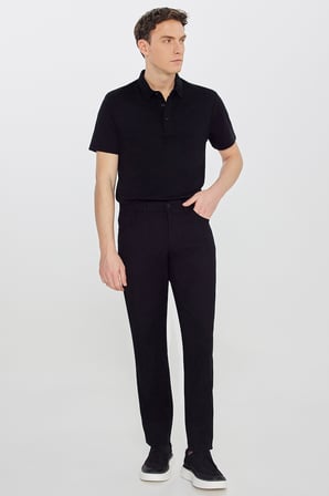 Pamuklu Slim Fit Dar Kesim 5 Cepli Armürlü Esnek Pantolon