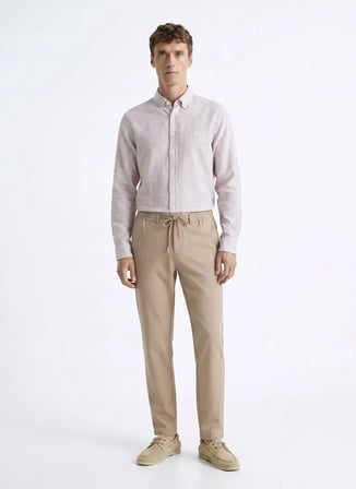 Altınyıldız Classics Bej Erkek Jogger Pantolon ACE001262038