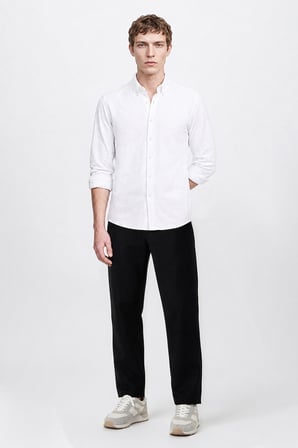 Jogger Slim Fit Dar Kesim Yan Cepli Beli Bağlamalı Pantolon