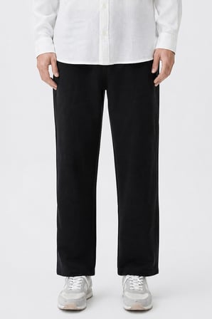 Jogger Slim Fit Dar Kesim Yan Cepli Beli Bağlamalı Pantolon