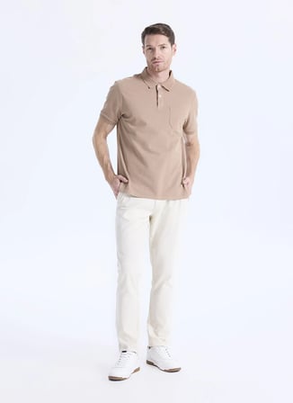 Altınyıldız Classics Vizon Erkek Comfort Fit T-Shirt 4A9000000002_VIZ