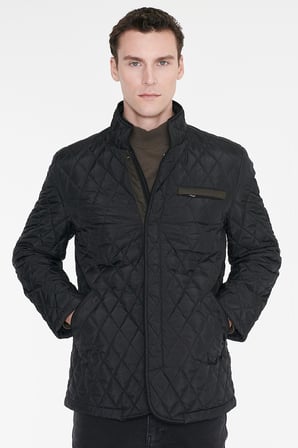 Standart Fit Normal Kesim Dik Yaka Yan Cepli Overcoat