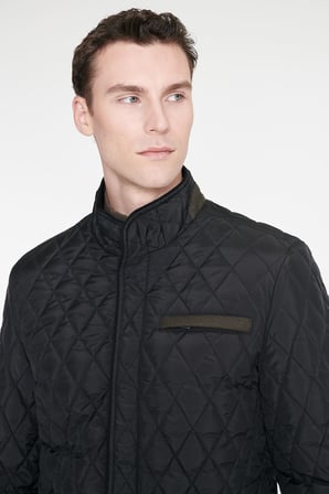 Standart Fit Normal Kesim Dik Yaka Yan Cepli Overcoat