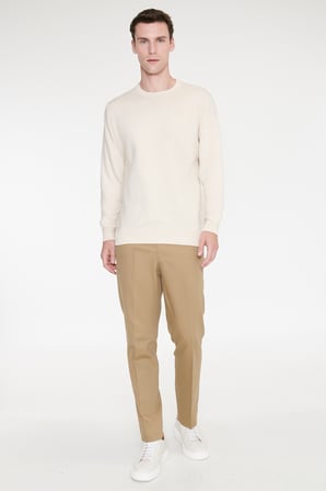 Pamuklu Slim Fit Dar Kesim Yan Cepli Esnek Pantolon