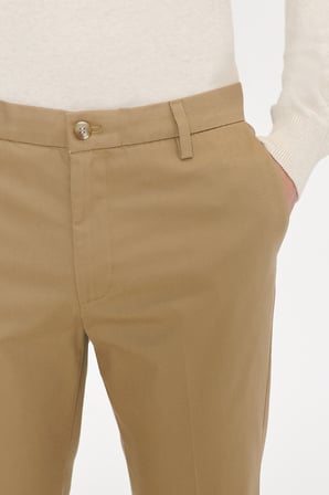 Pamuklu Slim Fit Dar Kesim Yan Cepli Esnek Pantolon