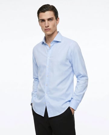 Altınyıldız Classics Mavi Erkek Slim Fit Gömlek ACE201262116