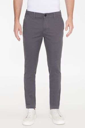 Slim Fit Dar Kesim Pamuklu Esnek Chino Pantolon