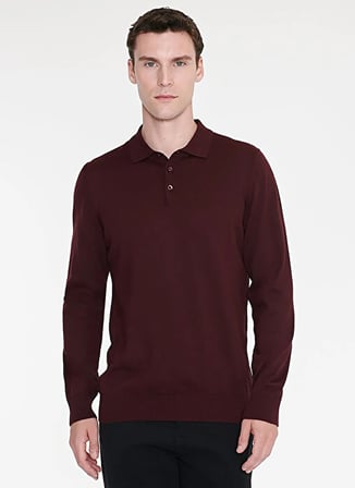 Altınyıldız Classics Bordo Erkek Triko Kazak ACE043271002