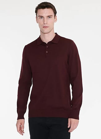 Altınyıldız Classics Bordo Erkek Triko Kazak ACE043271002