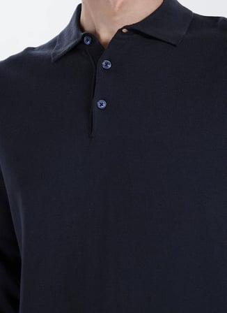 Altınyıldız Classics Lacivert Erkek Polo Standart Kazak ACE043271002
