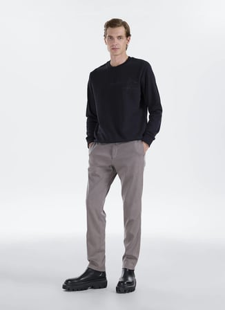 Altınyıldız Classics Lacivert Erkek Bisiklet Yaka Sweatshirt ACE052271076