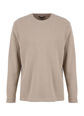 Altınyıldız Classics ACE052271086 Vizon Melanj Erkek Bisiklet Yaka Sweatshirt