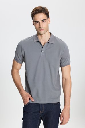 Pamuklu Slim Fit Dar Kesim Polo Yaka Tişört