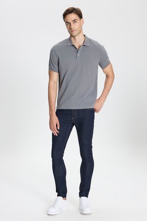 Pamuklu Slim Fit Dar Kesim Polo Yaka Tişört